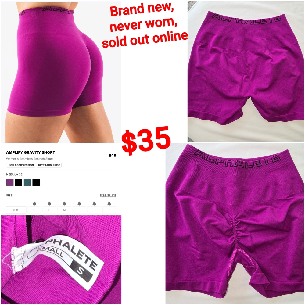 Alphalete Amplify Gravity Shorts - S - Nebula - New w/out tags